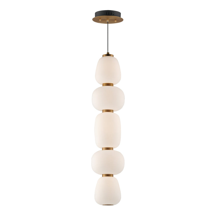 Soji 6 Inch Single Pendant – Black / Gold – E25165-92BKGLD