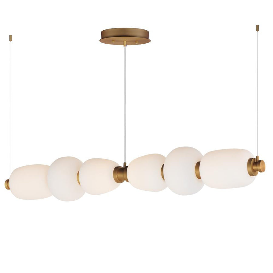 Soji 8.75 Inch Linear Pendant – Black / Gold – E25168-92BKGLD