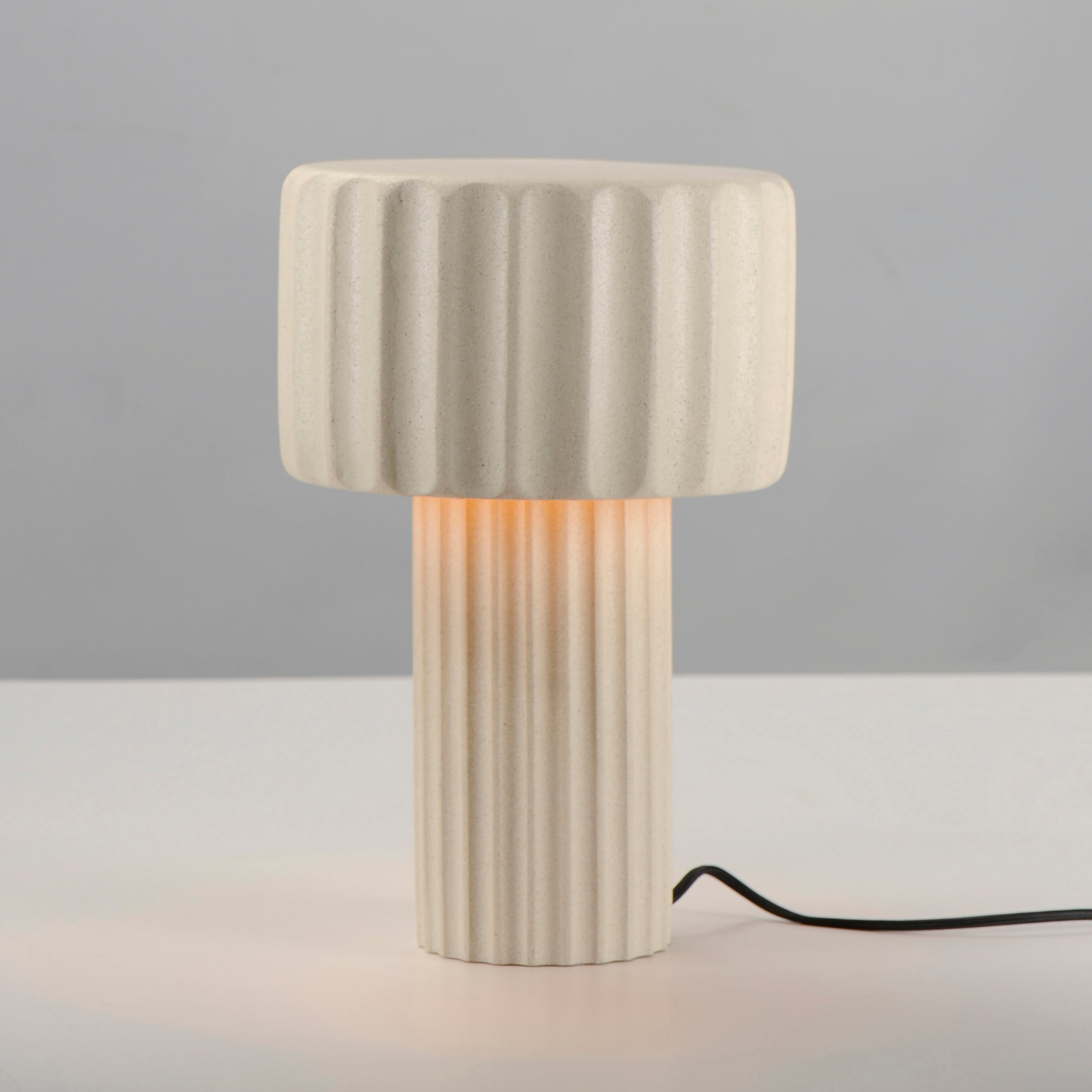 Delphi 9.5 Inch Table Lamp – Sandstone – E25179-SSN