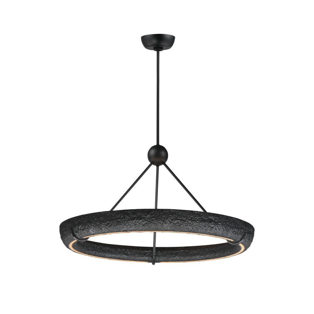 Geist 35.5 Inch Ring Pendant – Black – E25193-BK