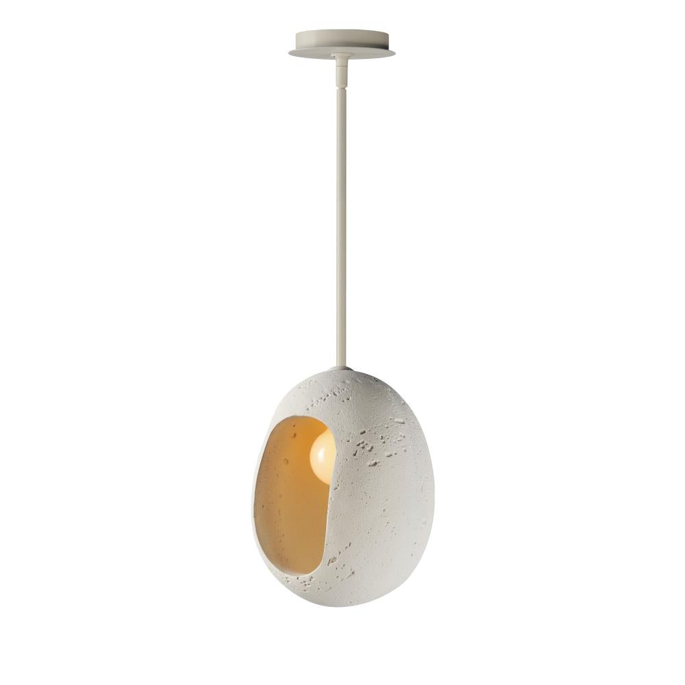 Luna 9.5 Inch Single Pendant – Chaulk White – E25212-CHK