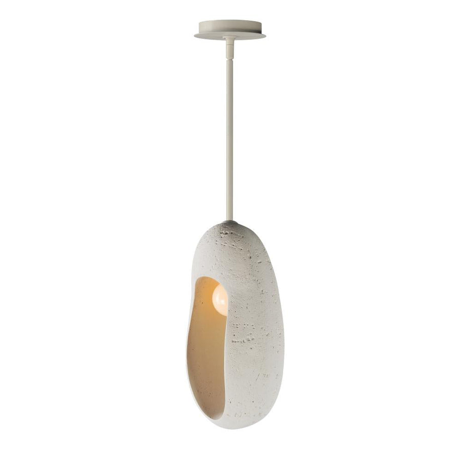 Luna 8.25 Inch Single Pendant – Chaulk White – E25214-CHK