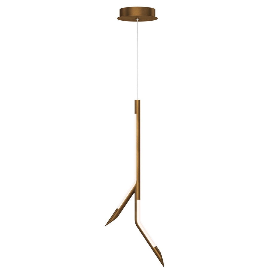 ET2 Lighting E25412-WBR Single Pendant - Weathered Brass