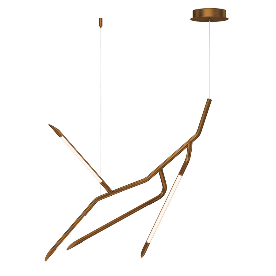 ET2 Lighting E25413-WBR Single Pendant - Weathered Brass