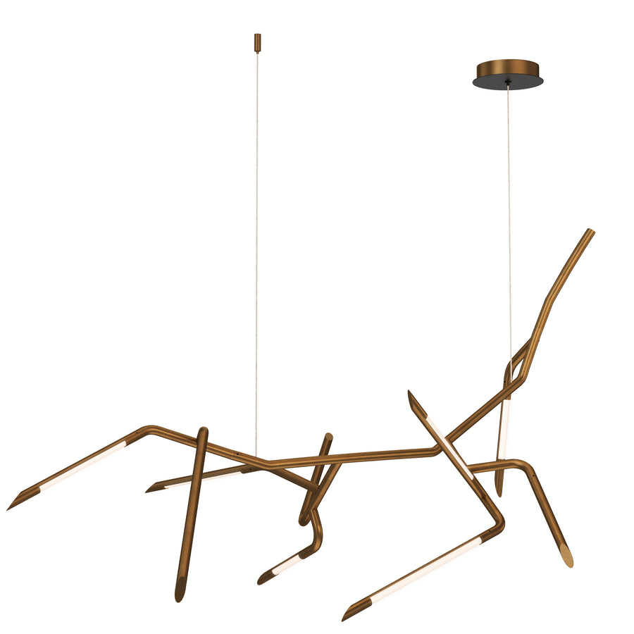 ET2 Lighting E25414-WBR Single Pendant - Weathered Brass