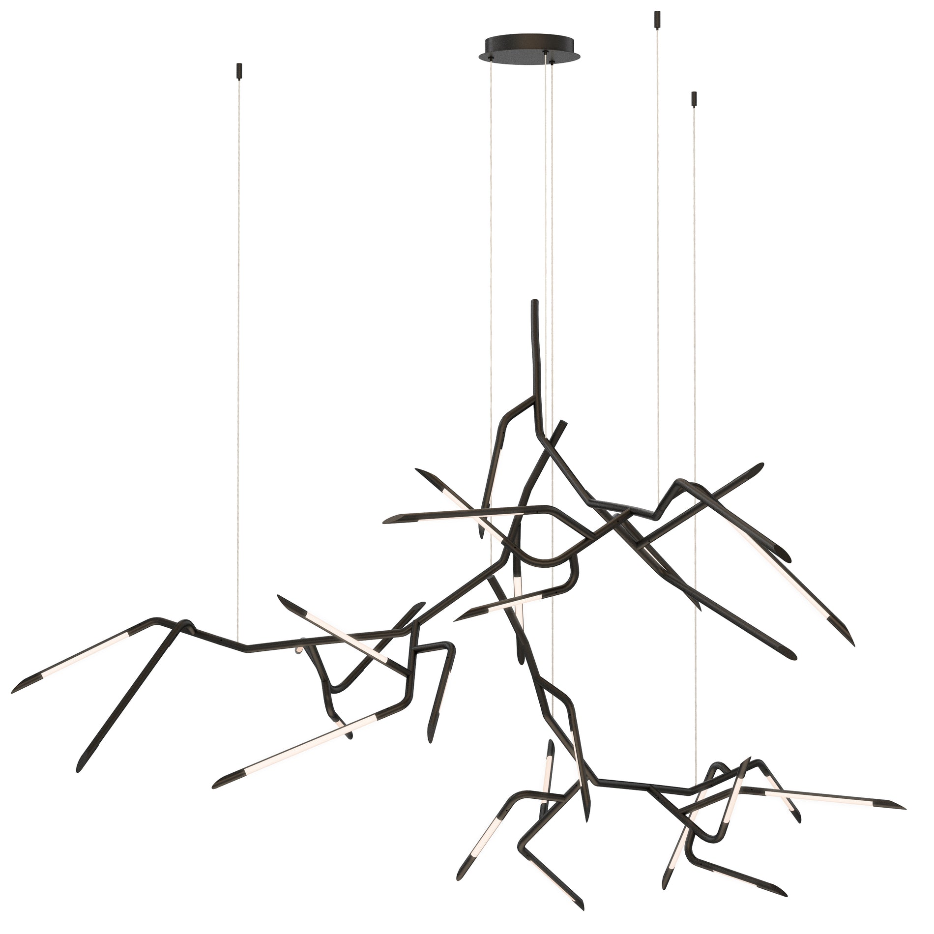 ET2 Lighting E25418-BK Multi-Light Pendant - Black