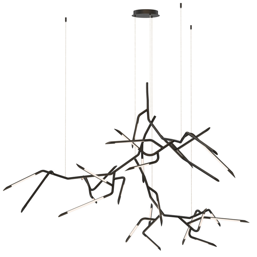 ET2 Lighting E25418-BK Multi-Light Pendant - Black
