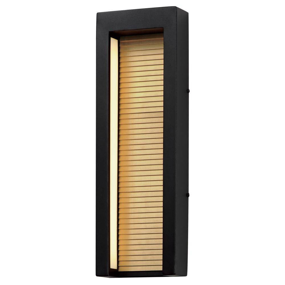 6.5 Inch Outdoor Wall Light – Black / Gold