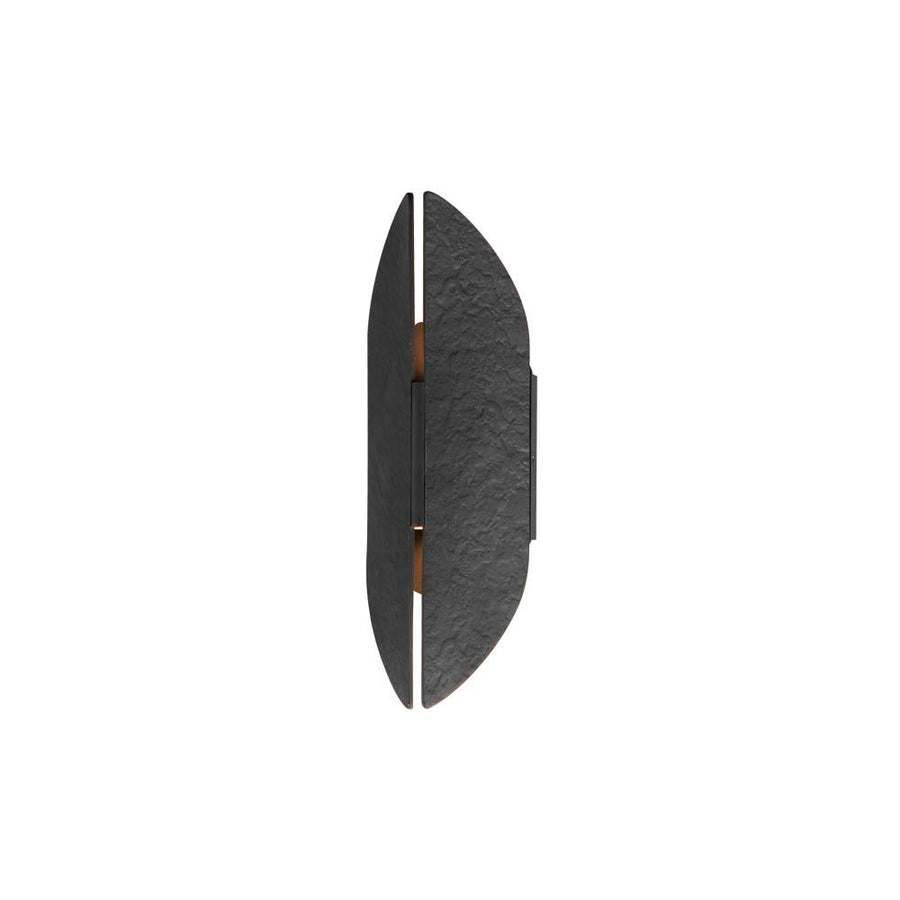 4.75 Inch Outdoor Wall Light – Black / Antique Brass