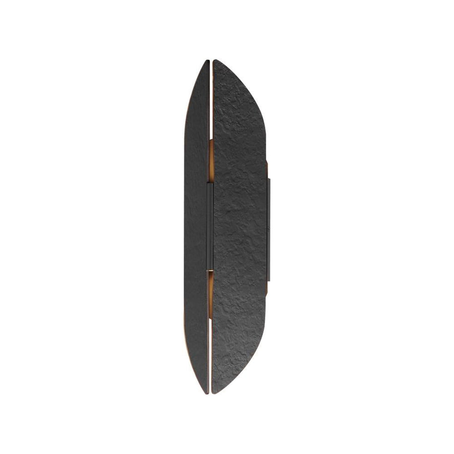 4.75 Inch Outdoor Wall Light – Black / Antique Brass