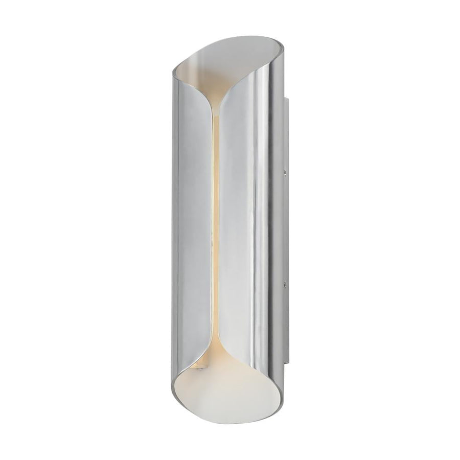 6.25 Inch Outdoor Wall Light – Satin Aluminum / White
