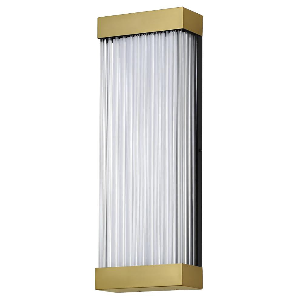 8 Inch Outdoor Wall Light – Natural Aged Brass