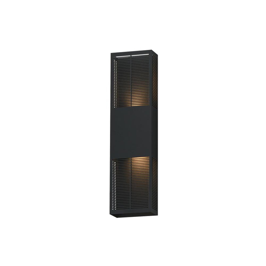 Grate 6.25 Inch Outdoor Wall Sconce – Black – E30394-BK