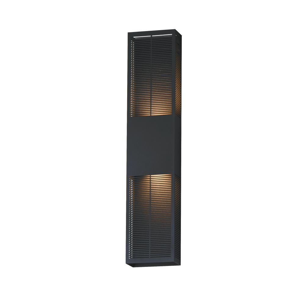 Grate 6.25 Inch Outdoor Wall Sconce – Black – E30395-BK