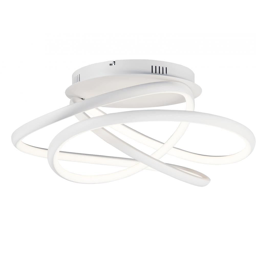 24.5 Inch Flush Mount – Matte White