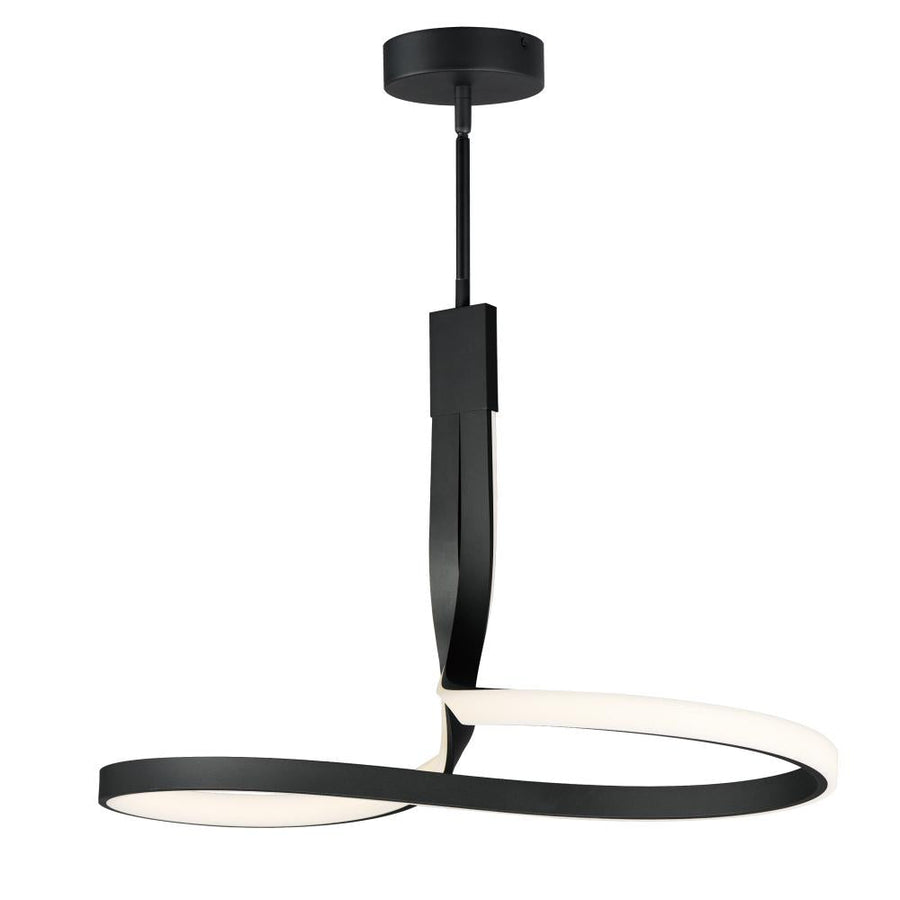 Serpentine 13 Inch Single Pendant – Black – E30662-BK