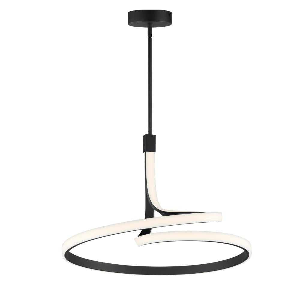 Serpentine 24.75 Inch Single Pendant – Black – E30664-BK