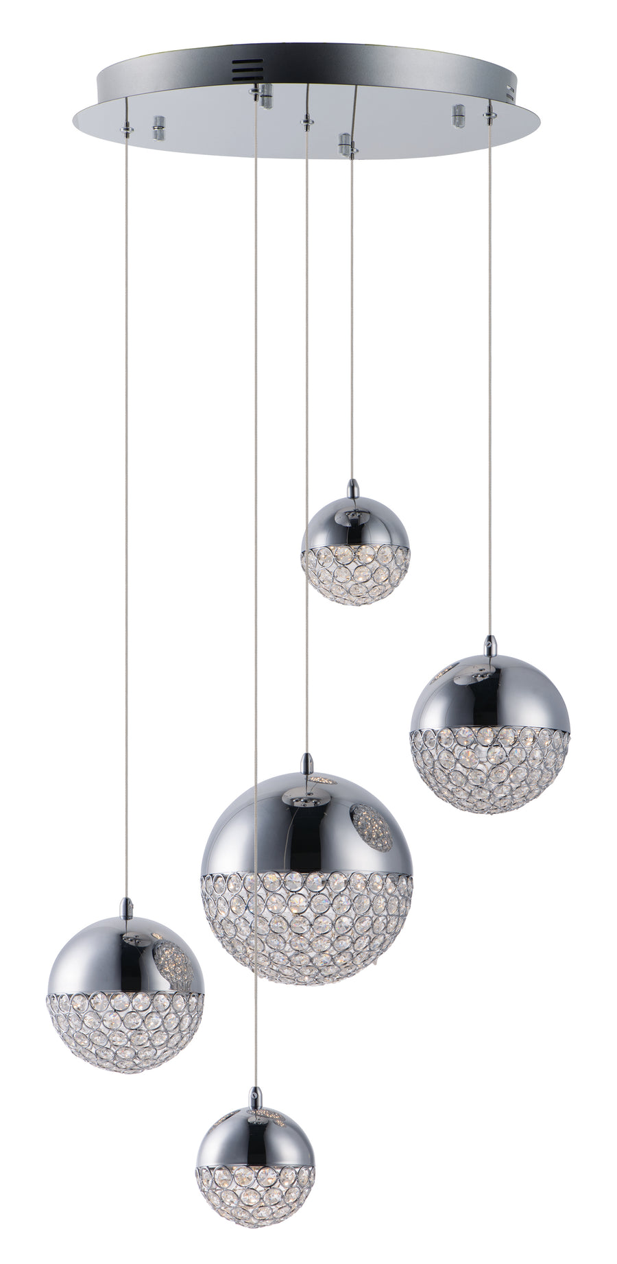 ET2 Lighting E31227-20PC Multi-Light Pendant - Polished Chrome