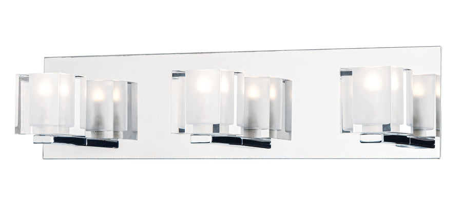 ET2 Lighting Blocs LED E32033-18PC Bath Vanity - Polished Chrome