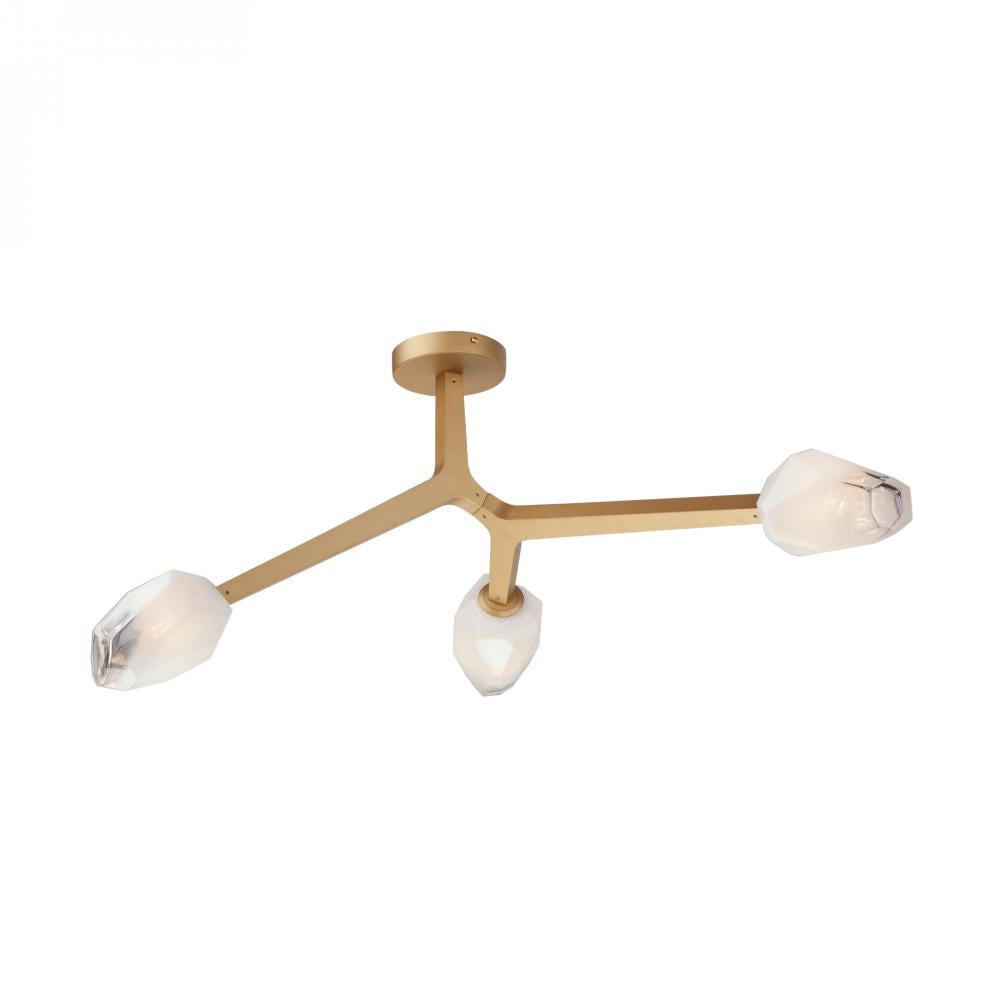 20 Inch Flush Mount – Natural Aged Brass