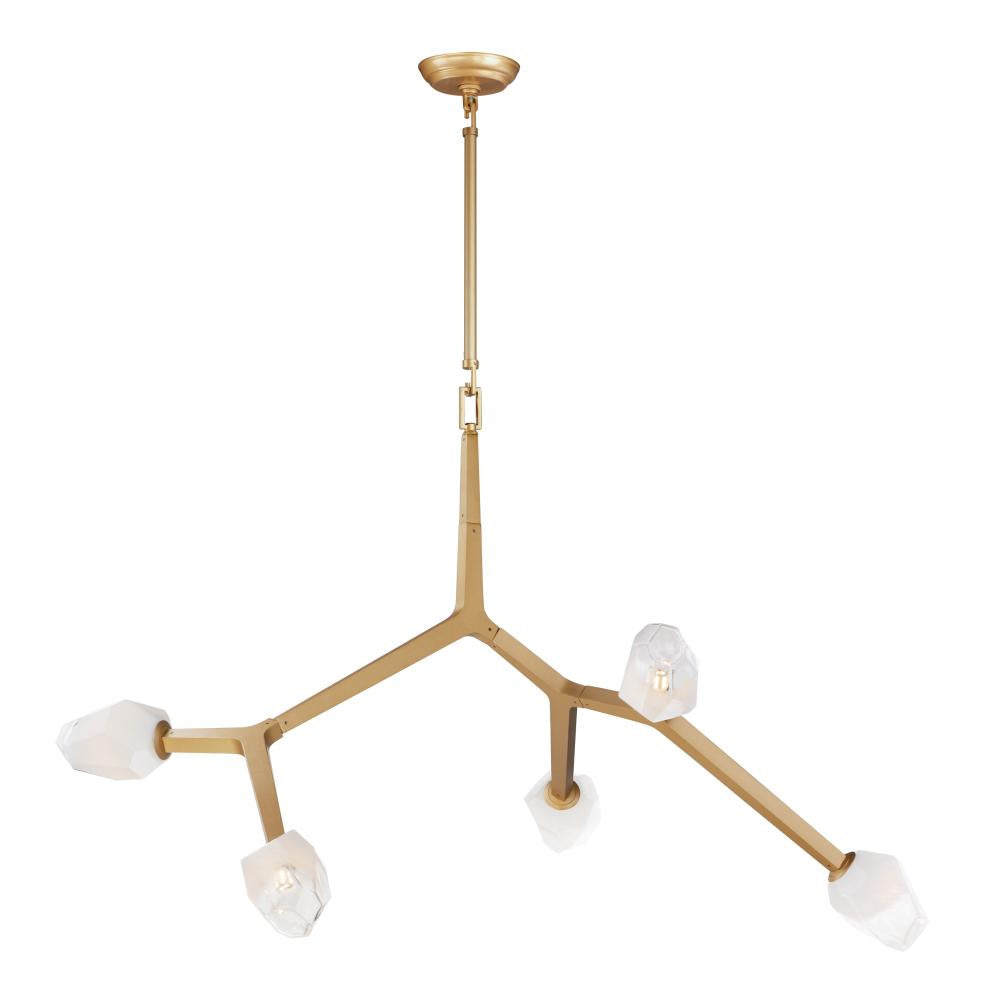 35.75 Inch Pendant – Natural Aged Brass