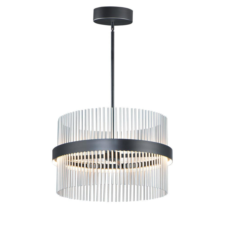 ET2 Lighting E34255-BKSN Chimes 5CCT Select 24" Pendant