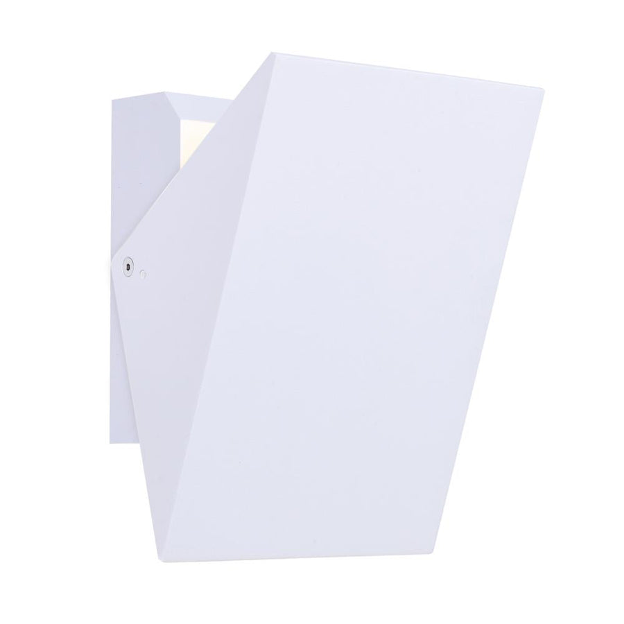 Alumilux Tilt 5 Inch Outdoor Wall Sconce – White – E41332-WT