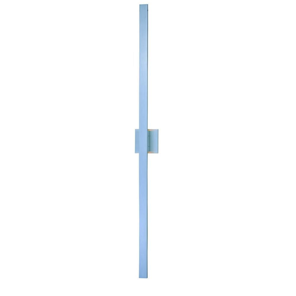 1.5 Inch Outdoor Wall Light – Satin Aluminum