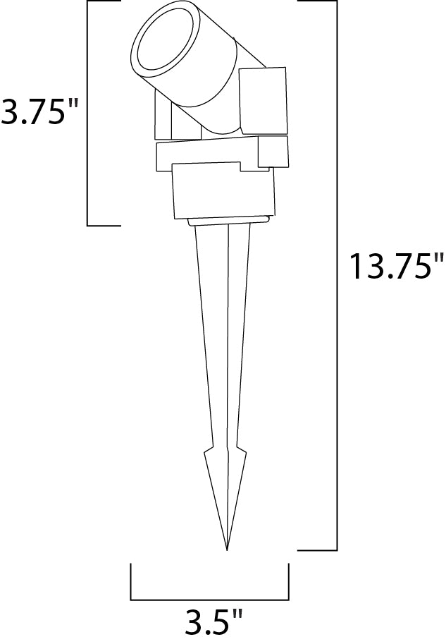 Alumilux Landscape 3.5 Inch Outdoor Pathway Light – Black – E41350-BK