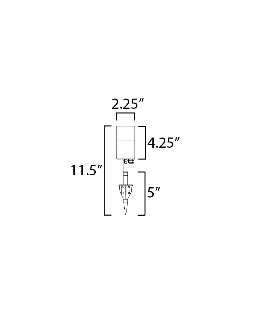 Alumilux Landscape 2.25 Inch Outdoor Pathway Light – Black – E41352-BK