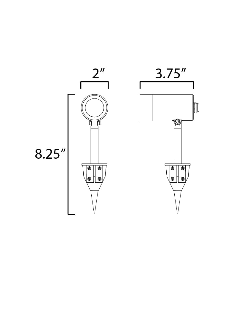 Alumilux Landscape 1.75 Inch Outdoor Pathway Light – Black – E41355-BK