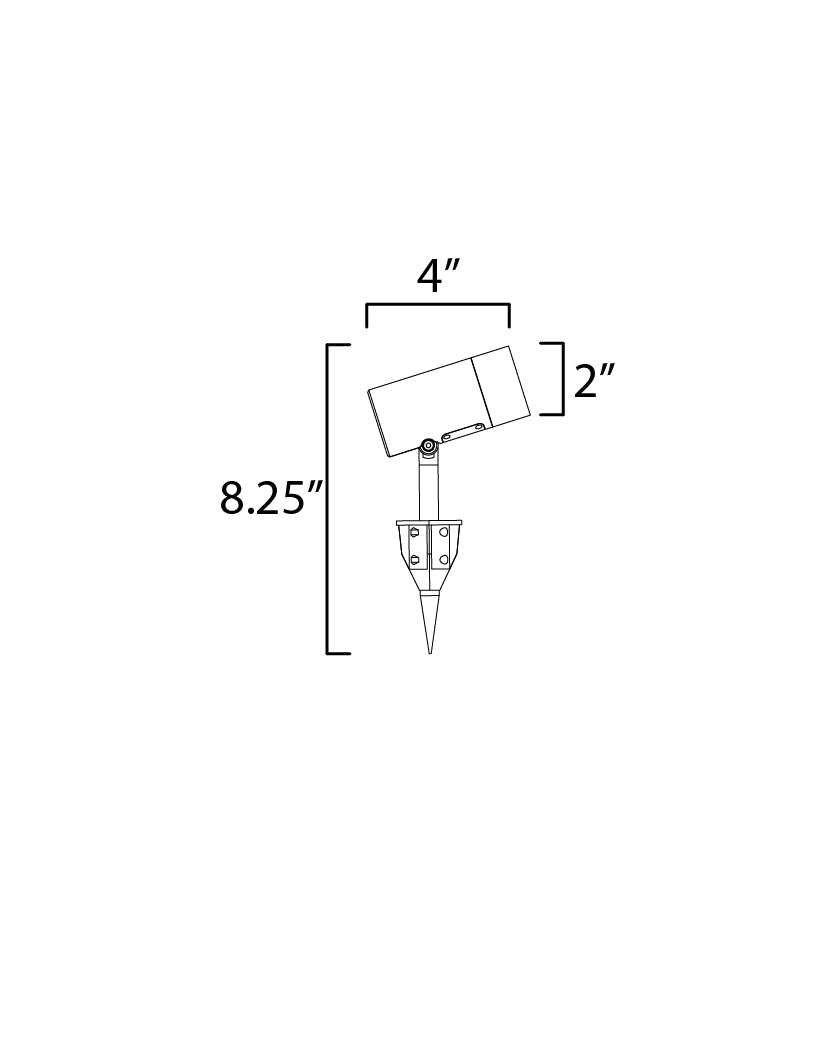 Alumilux Landscape 2 Inch Outdoor Pathway Light – Black – E41356-BK