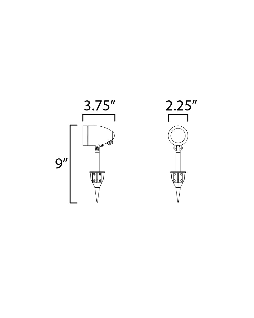 Alumilux Landscape 2.25 Inch Outdoor Pathway Light – Black – E41359-BK