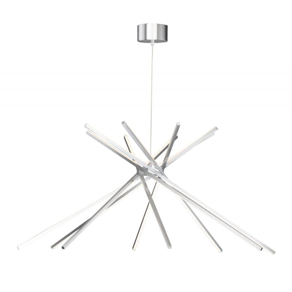 44.5 Inch Pendant – Satin Aluminum