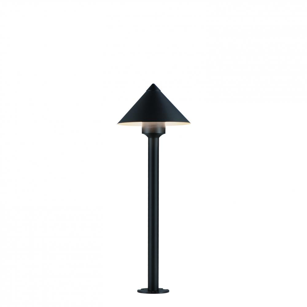 Alumilux Bollard 8 Inch Outdoor Pathway Light – Black – E41451-BK