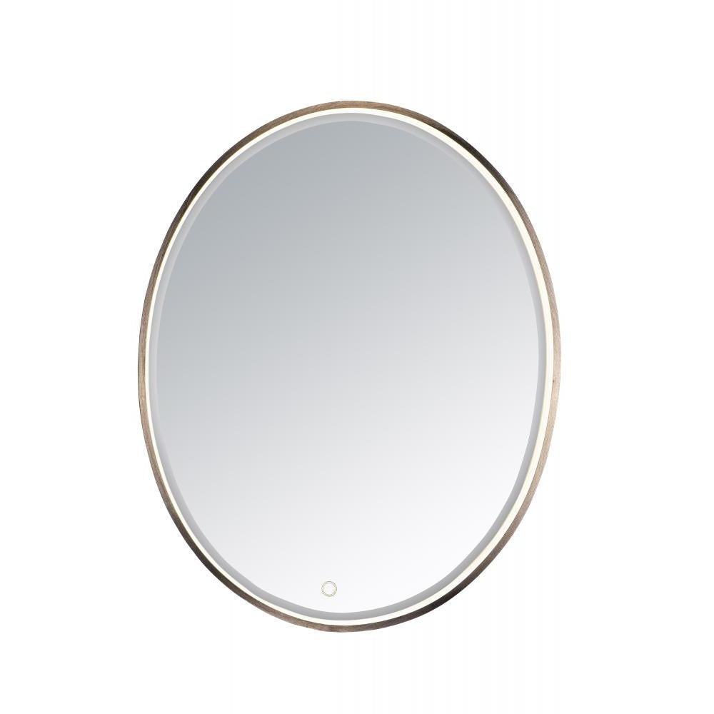 23.75 Inch Lighted Mirror – Anodized Bronze