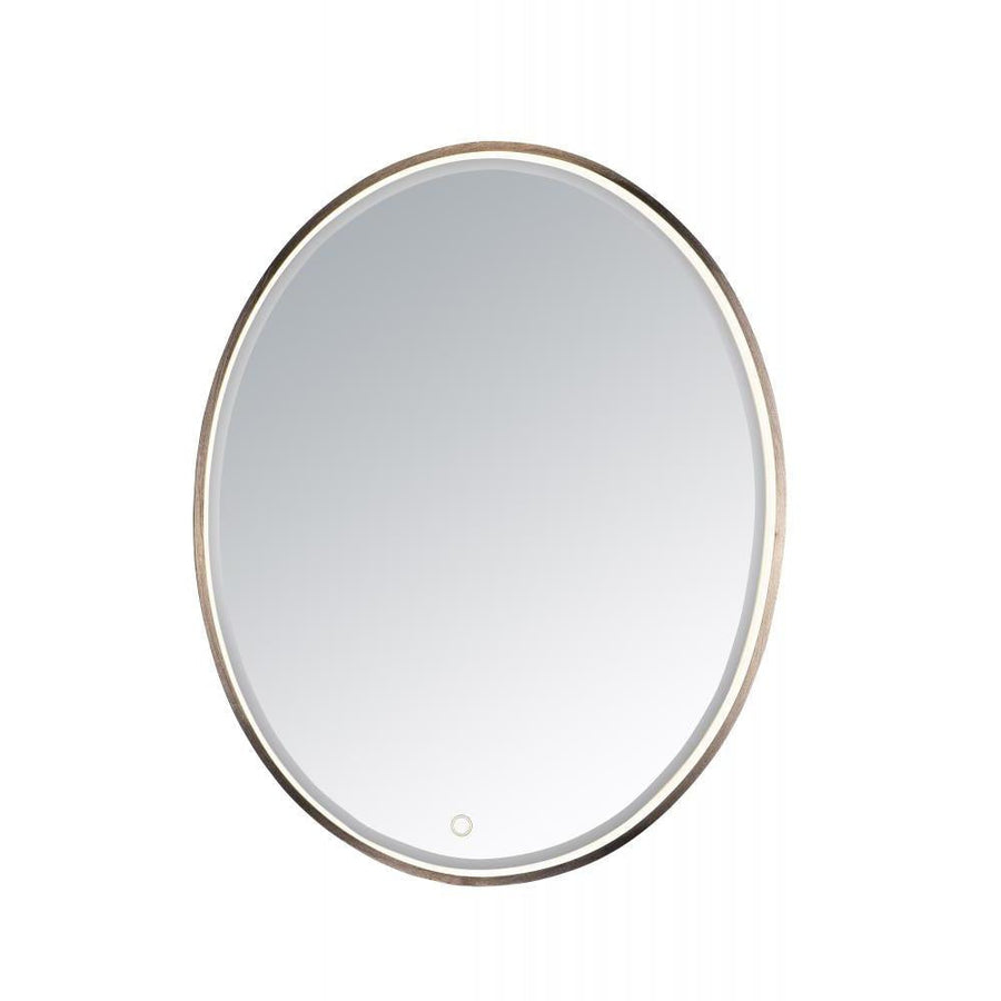 23.75 Inch Lighted Mirror – Anodized Bronze