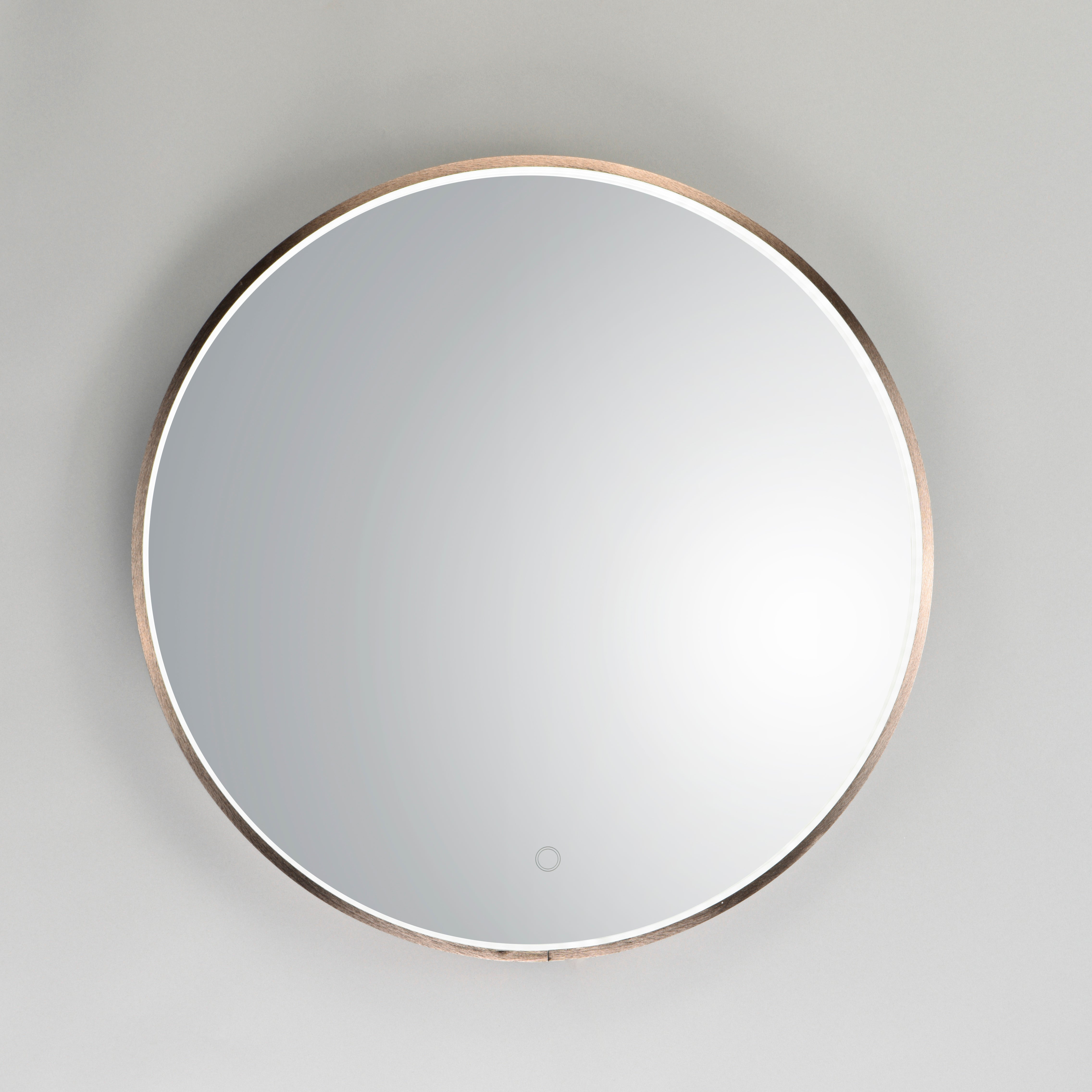 27.5 Inch Lighted Mirror – Anodized Bronze