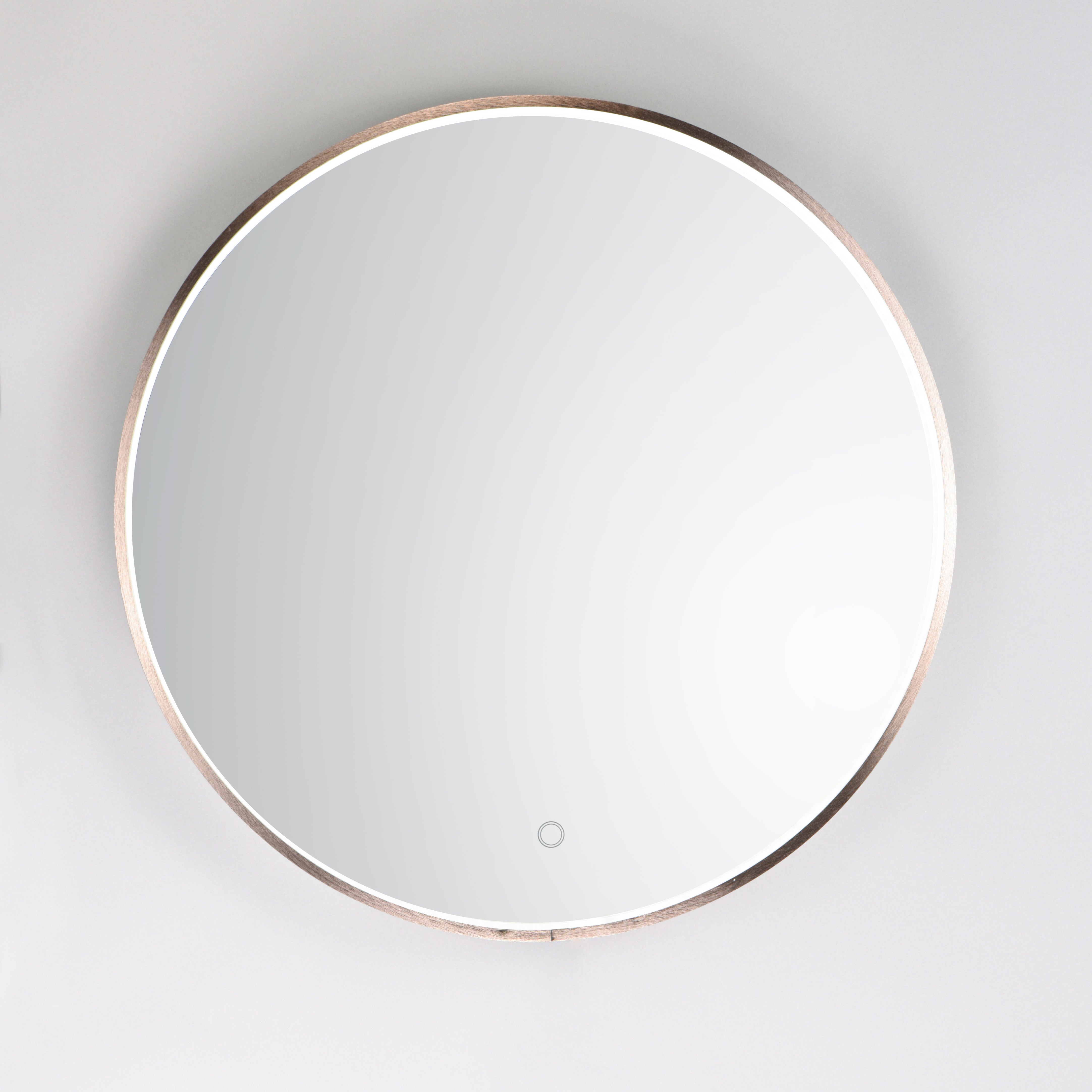 27.5 Inch Lighted Mirror – Anodized Bronze