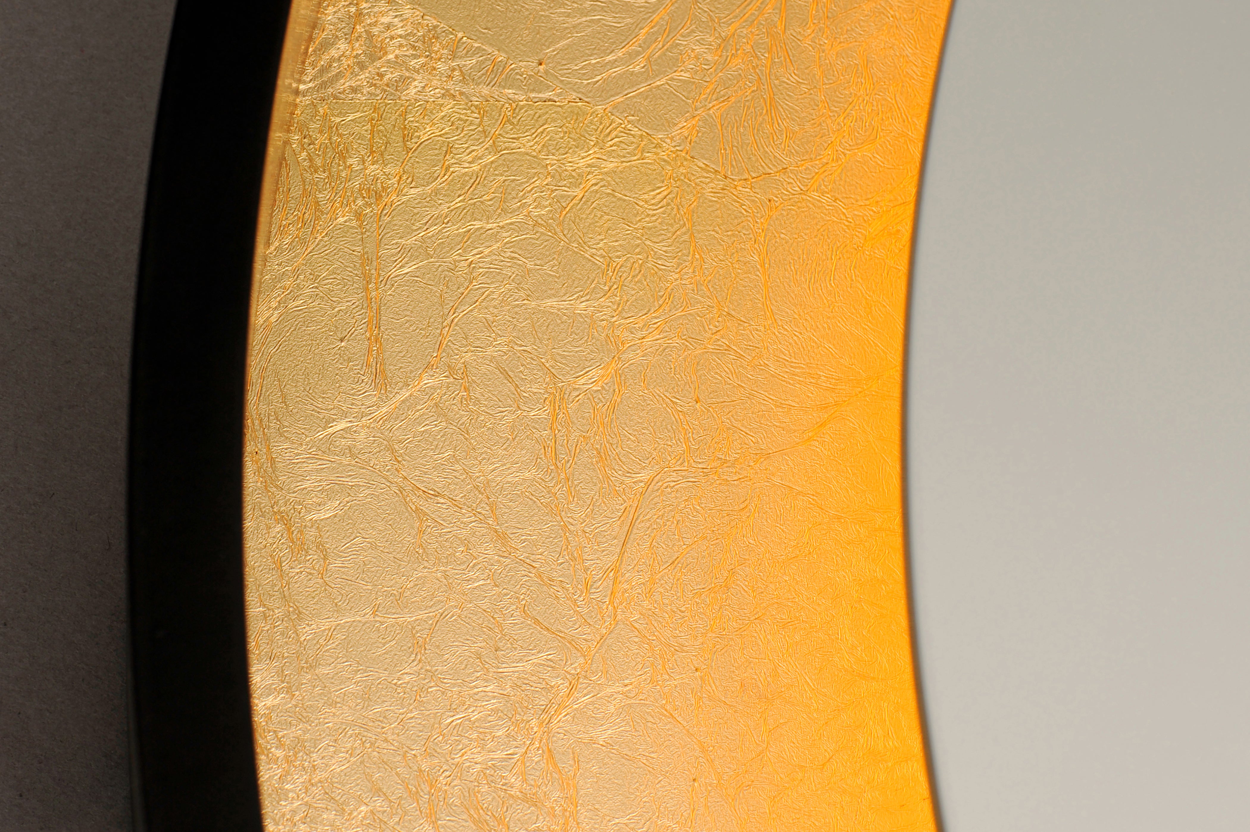 23.5 Inch Lighted Mirror – Gold Leaf / Black