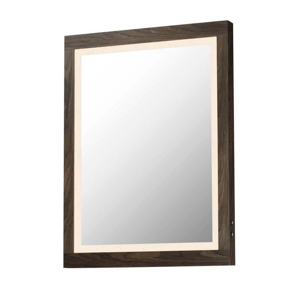 Sawyer 24 Inch LED Mirror – Walnut – E42052-WN