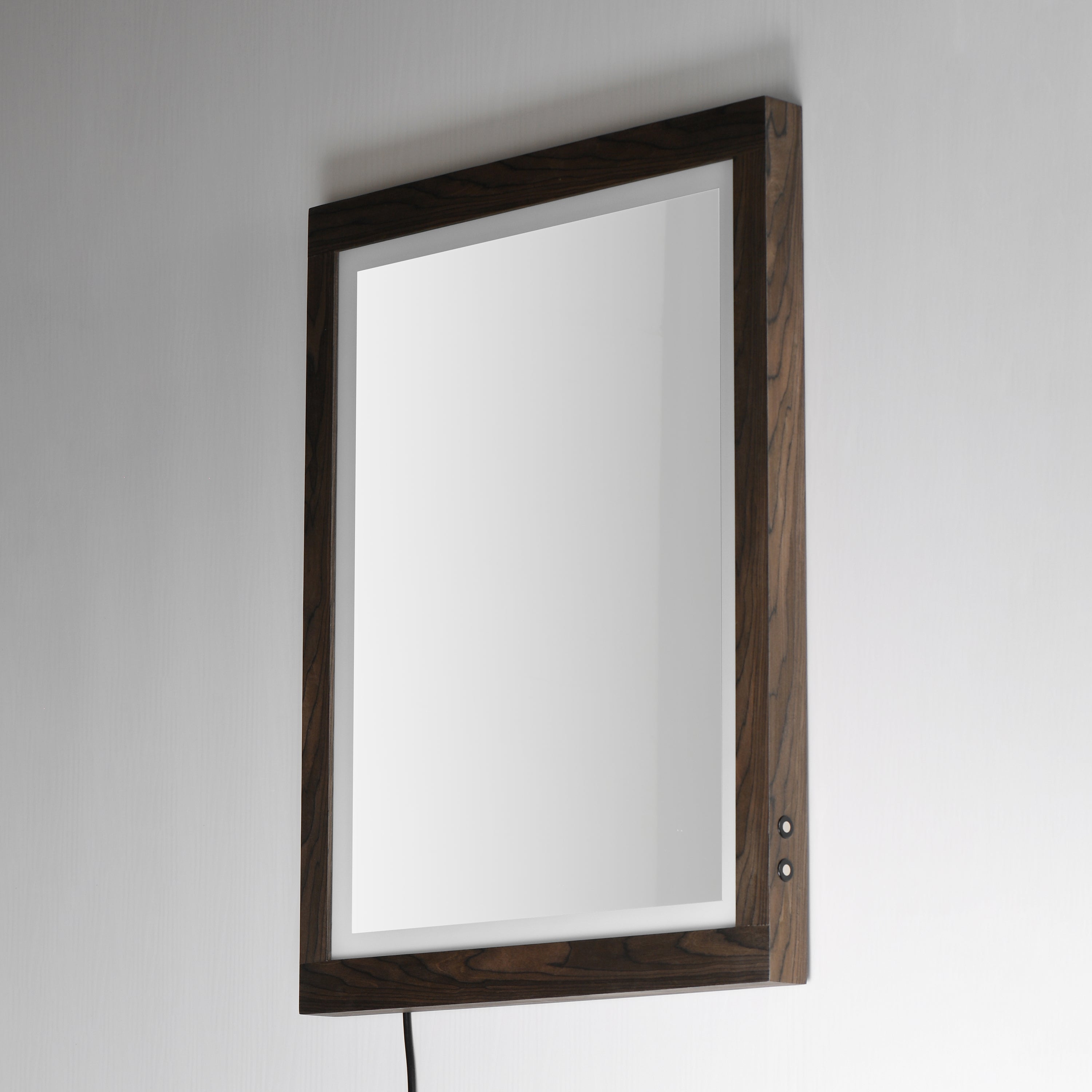 Sawyer 24 Inch LED Mirror – Walnut – E42052-WN