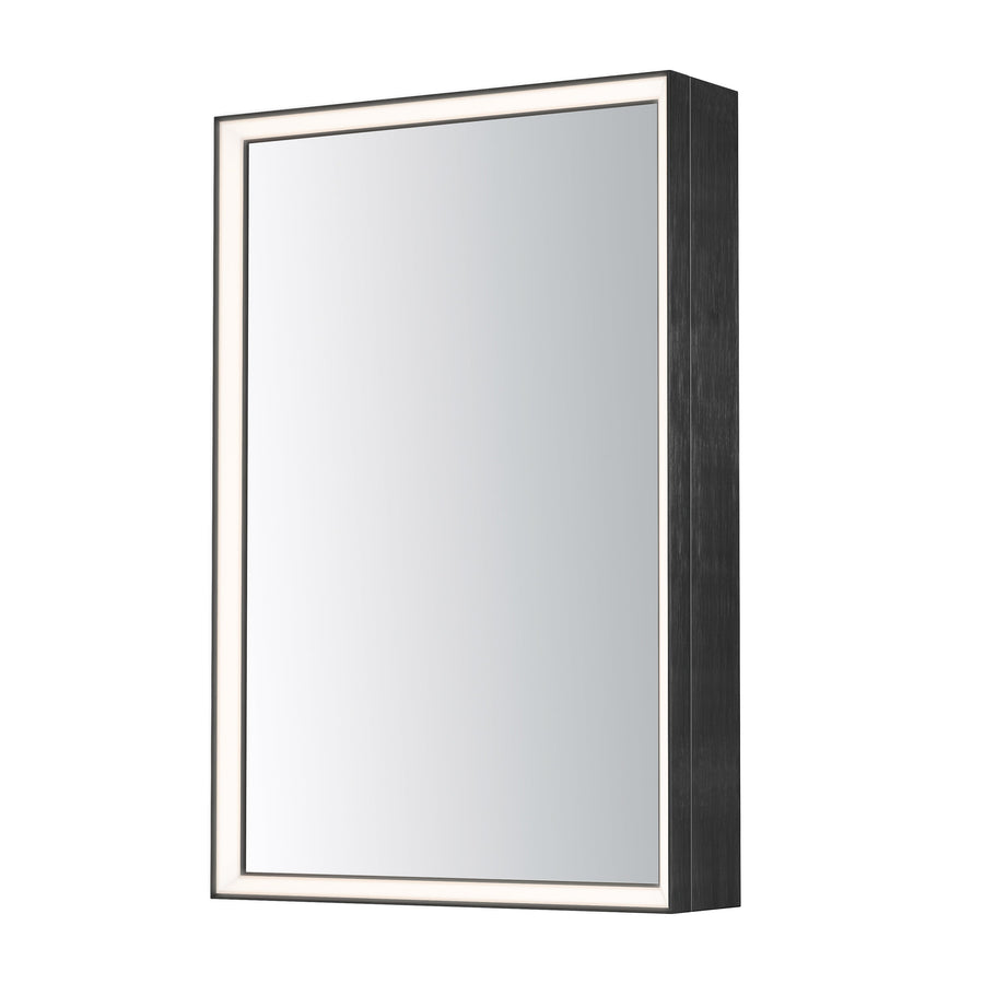 Bevel 24 Inch LED Mirror – Brushed Black – E42065-BBK