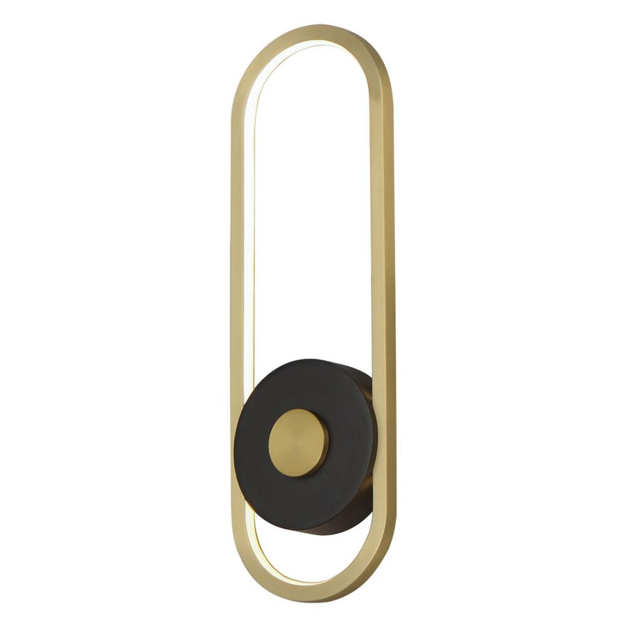 6 Inch Outdoor Wall Light – Black / Gold