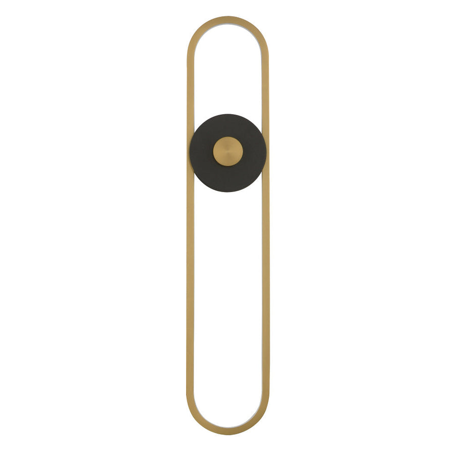 Gravity 6 Inch Outdoor Wall Sconce – Black / Gold – E42108-BKGLD