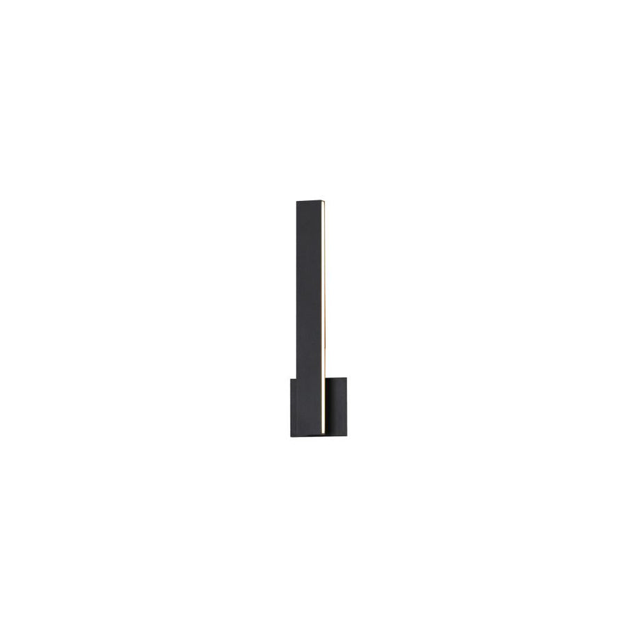 Alumilux Sideline 18 Inch Outdoor Wall Sconce – Black – E42361-BK