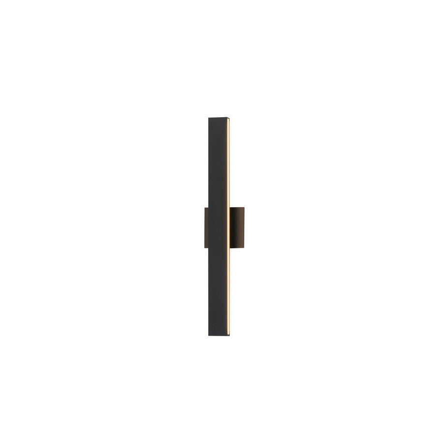Alumilux Sideline 24 Inch Outdoor Wall Sconce – Black – E42362-BK