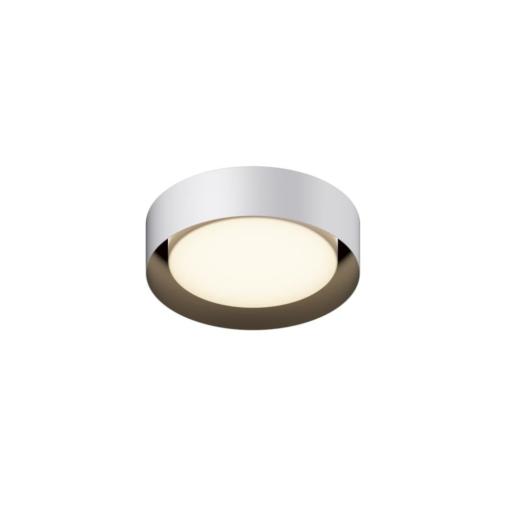 13 Inch Flush Mount – White / Black