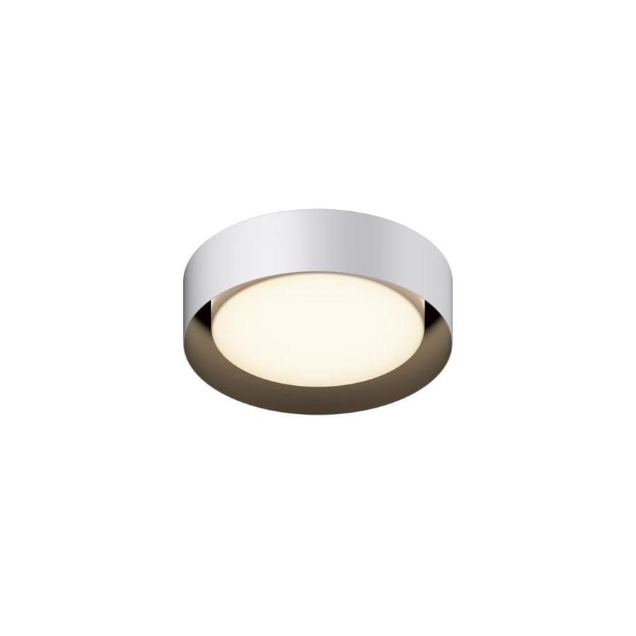 13 Inch Flush Mount – White / Black