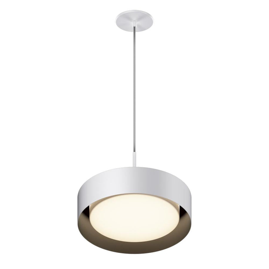 13 Inch Pendant – White / Black